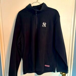 New York Yankees Vineyard Vines Quarter Zip Fleece Large